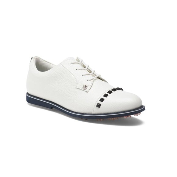 G/FORE Snow Leather Stud Cap Toe Gallivanter Golf Shoes - Picture 1 of 2